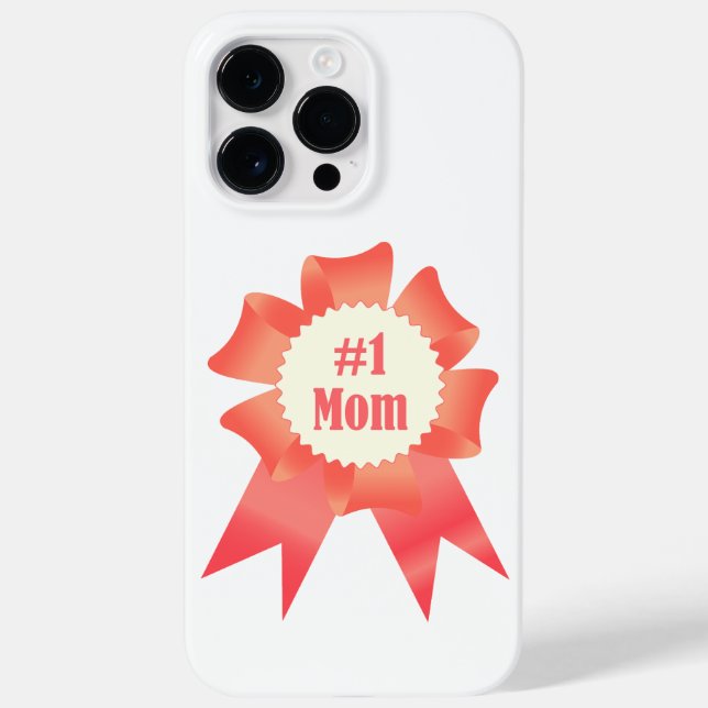 Coques Case-Mate iPhone Gratitude Numéro Une maman lauréat du prix ruban (Verso)