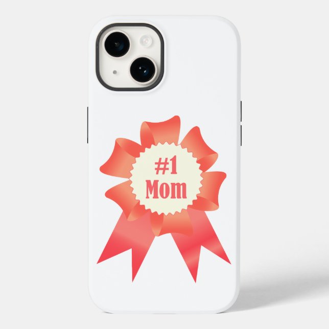 Coques Case-Mate iPhone Gratitude Numéro Une maman lauréat du prix ruban (Verso)