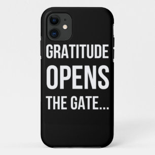 Coque Case-Mate Pour iPhone Gratitude ouvre la citation inspirante Gate