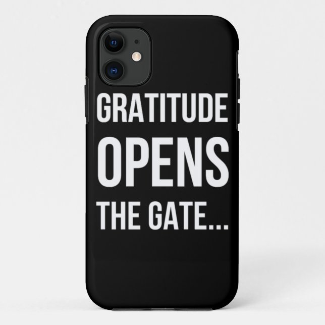 Coques Case-Mate iPhone Gratitude ouvre la citation inspirante Gate (Dos)