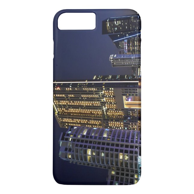 Coques Case-Mate iPhone Gratte-ciel dans la marina de Dubaï la nuit (Dos)