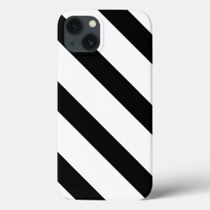 Etui iPhone 13 Gravé (noir et blanc) Diagonal) Toute taille per
