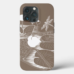 Etui iPhone Case-Mate Gravure de nénuphars