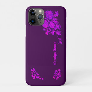 Case-Mate iPhone Case Gravure de rose gothique vintage personnalisée