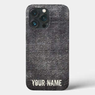 Case-Mate iPhone Case Gray velours anthracite carpet vintage