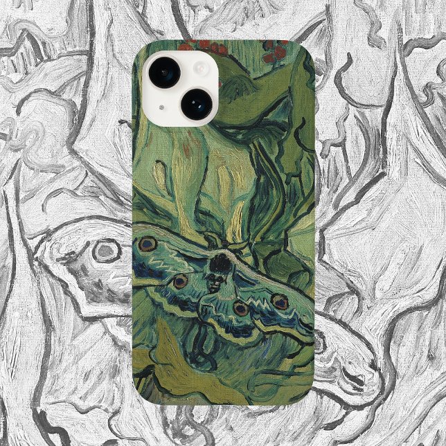 Coques Case-Mate iPhone Great Peacock Moth par Vincent van Gogh (Créateur téléchargé)