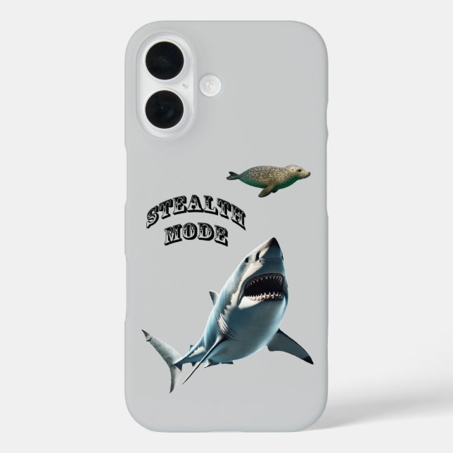 Coques Case-Mate iPhone Great White Shark Stalking a Seal Underwater URM (Verso)