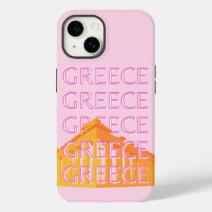 Coque Case-Mate iPhone Grèce, Art Voyage, Rose