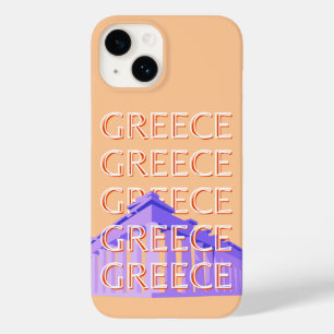 Coque Case-Mate iPhone Grèce, Athènes Travel Art, Orange