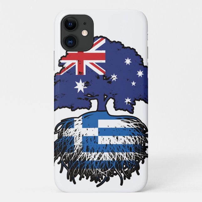Coques Case-Mate iPhone Grèce Australian Australie drapeau des racines de  (Dos)