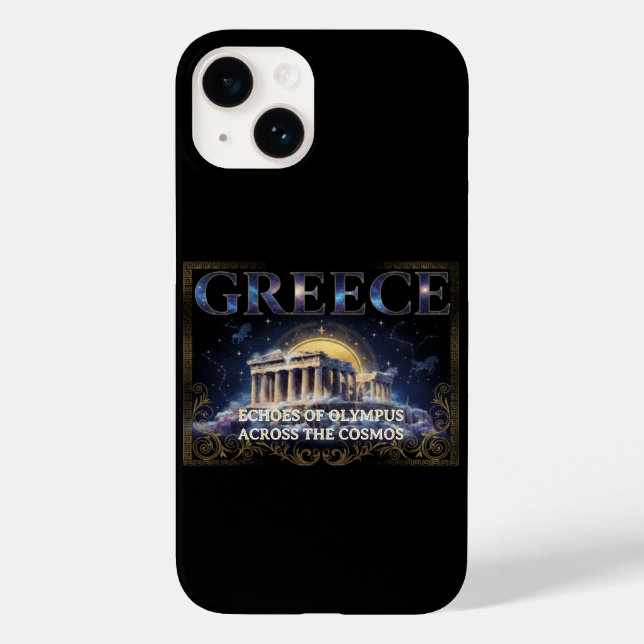 Coques Case-Mate iPhone Grèce Cosmique Temple Ancien Art Céleste (Verso)