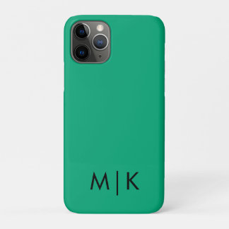 Case-Mate iPhone Case Green Blue and Black Modern Monogram