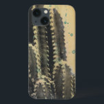 Etui iPhone 13 Green Cactus on Yellow Background<br><div class="desc">Cactus On Splattered Yellow Background. Artist: Naomi McCavitt. Image ID: 106255Z.</div>