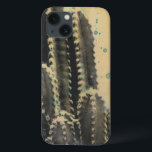 Etui iPhone Case-Mate Green Cactus on Yellow Background<br><div class="desc">Cactus On Splattered Yellow Background. Artist: Naomi McCavitt. Image ID: 106255Z.</div>