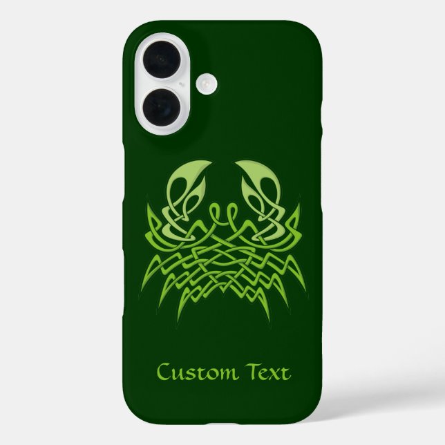 Coques Case-Mate iPhone Green crab Celtic Knot (Verso)
