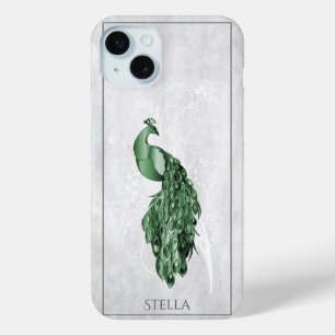Coque Case-Mate iPhone Green Elegant Peacock Personnalisé