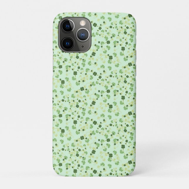Coques Case-Mate iPhone Green Four Leaf Clovers St Patricks Day (Dos)