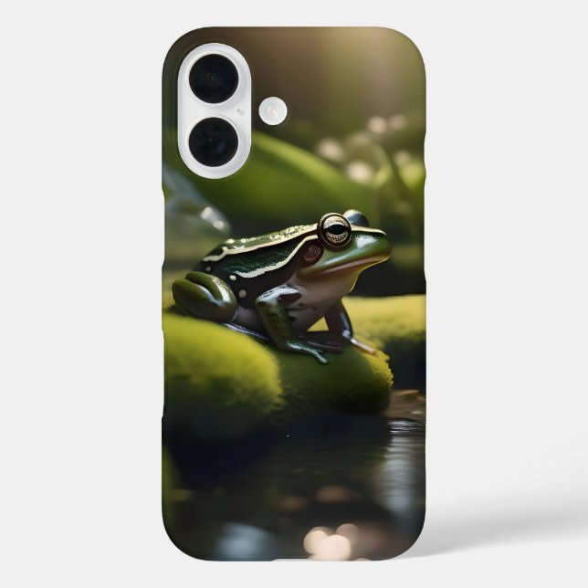 Coques Case-Mate iPhone Green Frog Forest Life, (Verso)