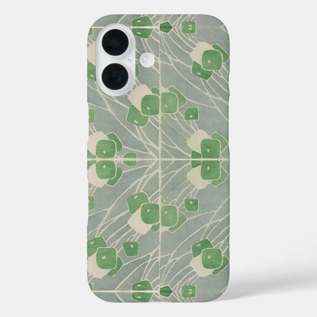 Coques Case-Mate iPhone Green Geometry 1915 Hannah Borger Overbeck (Verso)
