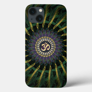 Coque Case-Mate iPhone Green Gold Aum Swirl Nouvel Âge