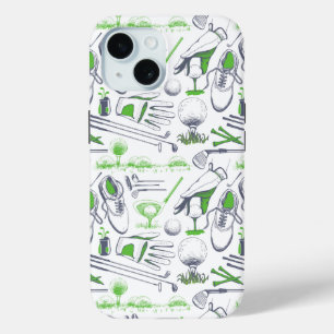 Coque Case-Mate iPhone Green Golf Icons Motif