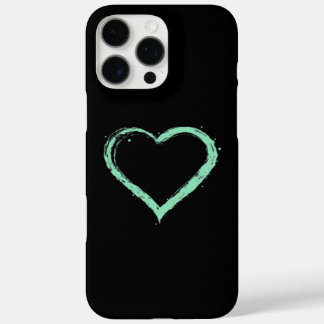 Coque iPhone 16 Pro Max Green Heart Essential