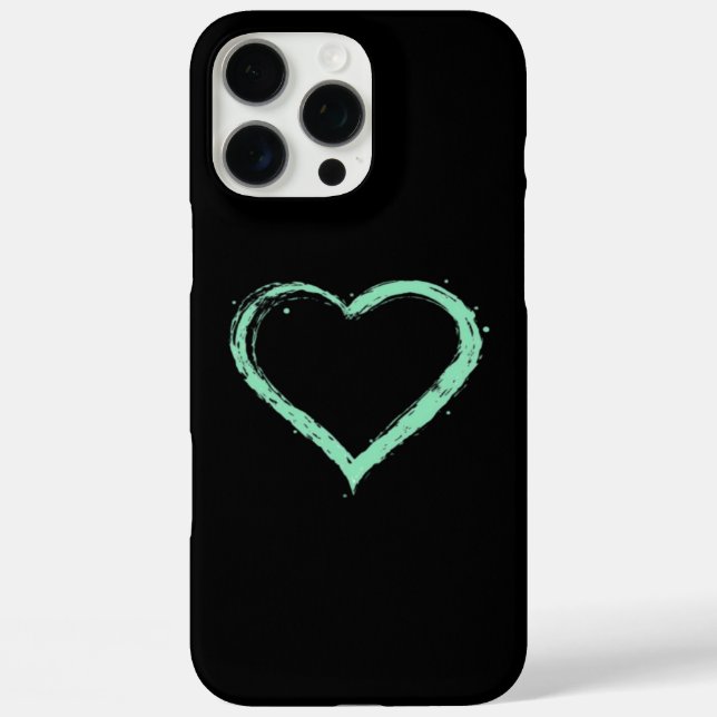 Coques Case-Mate iPhone Green Heart Essential (Verso)