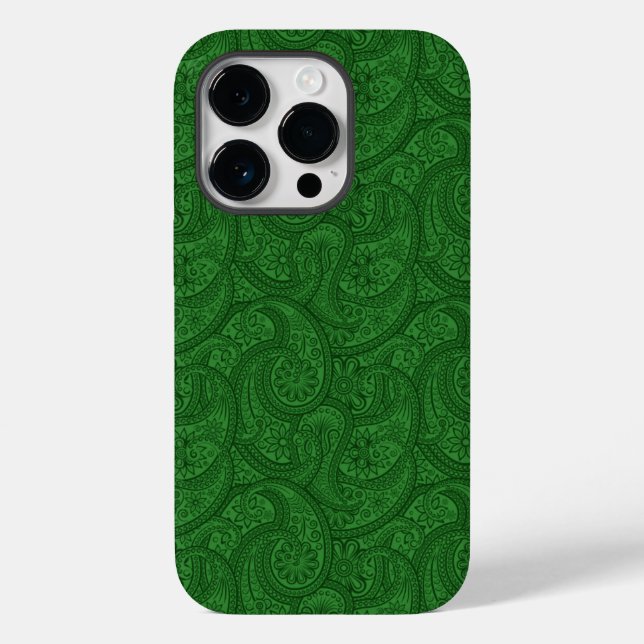 Coques Case-Mate iPhone Green Paisley (Verso)