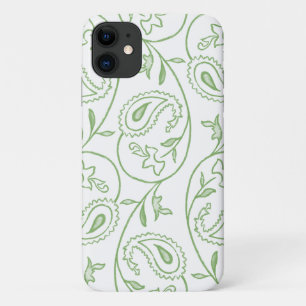 Case-Mate iPhone Case "Green Paisley" Motif floral esthétique pour télép