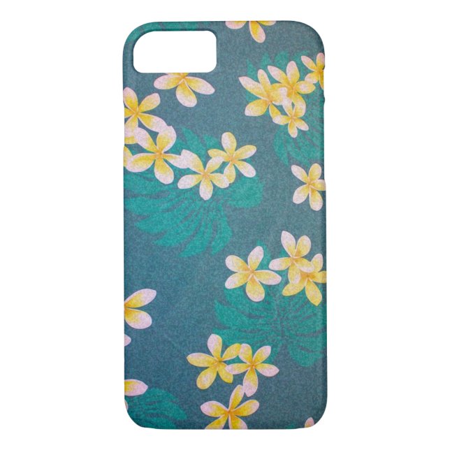 Coques Case-Mate iPhone Green Plumeria Hawaii (Dos)