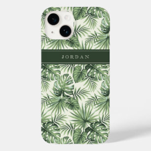 Coque Case-Mate iPhone Green Tropical Palm Feuille Motif