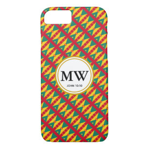 Case-Mate iPhone Case GRENADA CARRIACOU Vie abondante Monogramme chrétie
