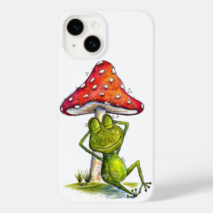 Coque Case-Mate iPhone Grenouille à couchage lunaire sous un champignon