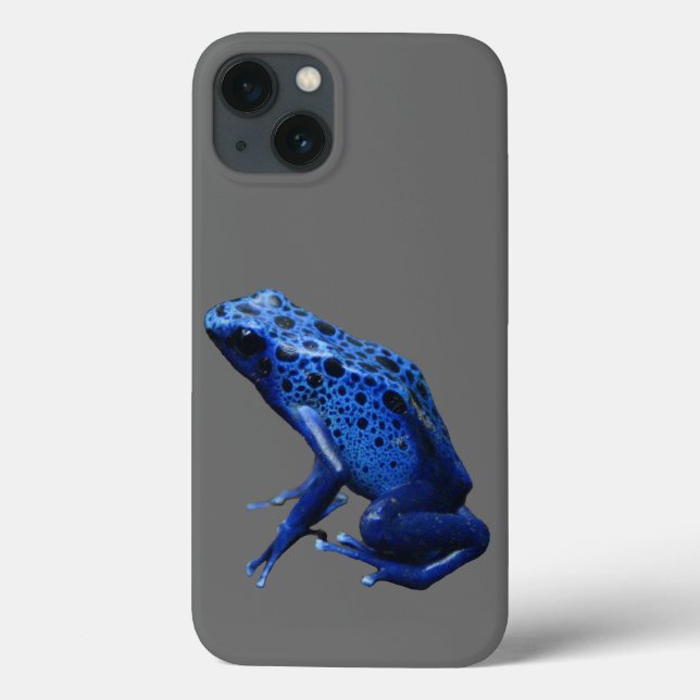 Coques Case-Mate iPhone Grenouille à tarte à poison bleu (Verso)