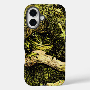 Coque Pour iPhone 16 Grenouille Art Nouveau hollandaise dans l'arbre