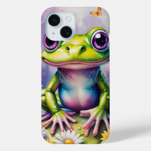 Coque Case-Mate iPhone Grenouille Avec Art numérique Fleur