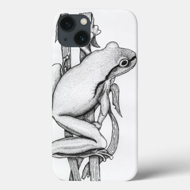 Coques Case-Mate iPhone Grenouille Brown sur herbe - Art par Skye Ryan-Eva (Verso)