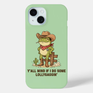 Coque Case-Mate iPhone Grenouille cow-boy mignon qui lambine - Humour de