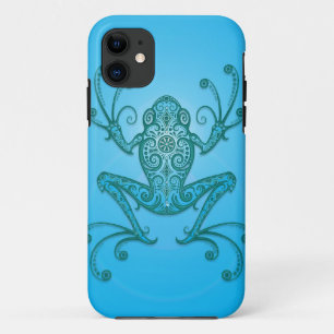 Etui iPhone Case-Mate Grenouille d'arbre bleu-clair complexe