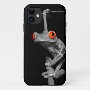 Coque Case-Mate Pour iPhone Grenouille d'arbre observée par rouge