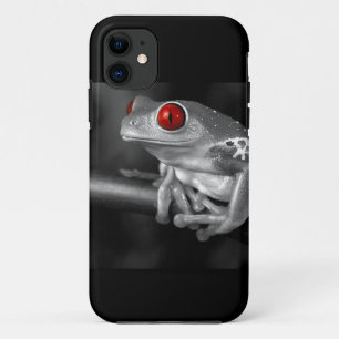 Coque Case-Mate iPhone Grenouille d'arbre observée par rouge
