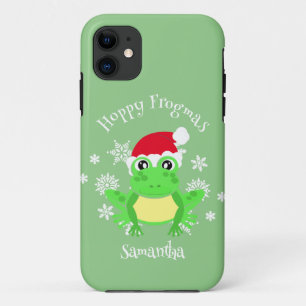 Case-Mate iPhone Case Grenouille de Noël Santa Hat Novelty Funny Green