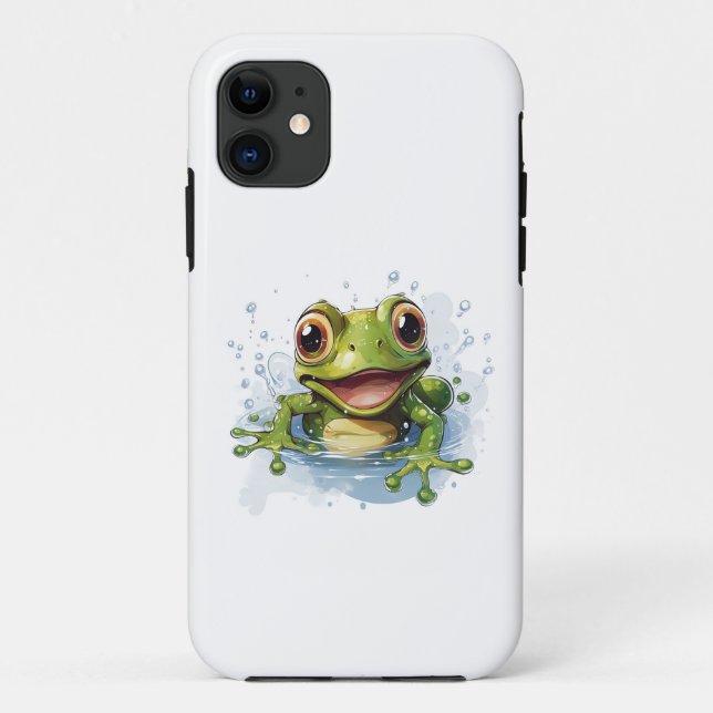 Coques Case-Mate iPhone Grenouille drôle (Dos)