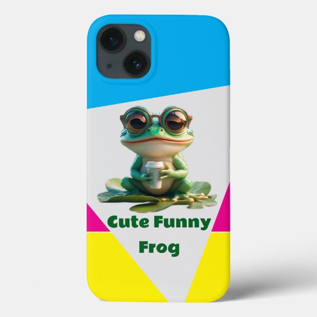 Coques Case-Mate iPhone Grenouille drôle mignonne (Verso)