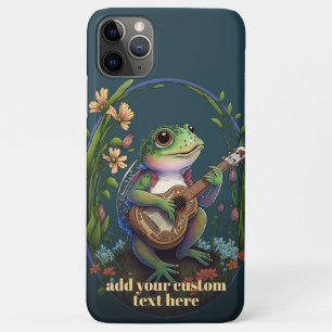 Case-Mate iPhone Case Grenouille Jouer Guitare Fleur sauvage Cottagecore