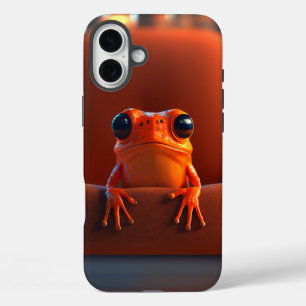 Coque Pour iPhone 16 Plus Grenouille orange