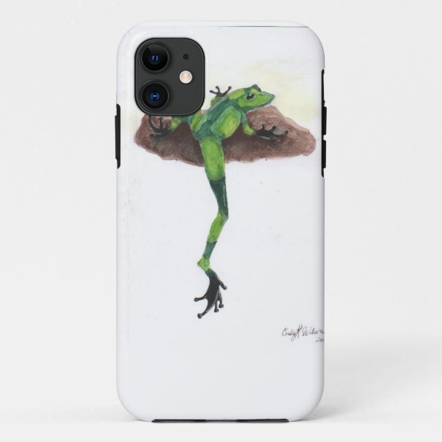 Coques Case-Mate iPhone Grenouille verte (Dos)