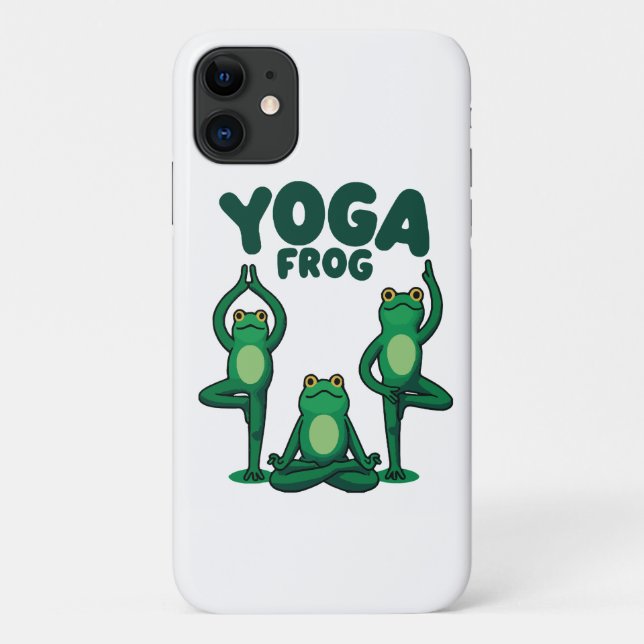 Coques Case-Mate iPhone Grenouilles de yoga (Dos)