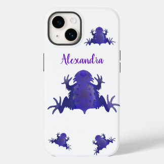 Coque Case-Mate iPhone Grenouilles pourpres et blanches