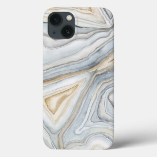 Etui iPhone 13 Grey Marbled Abstract Design